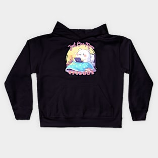 Cute Polar Bear- just one more episode Kids Hoodie